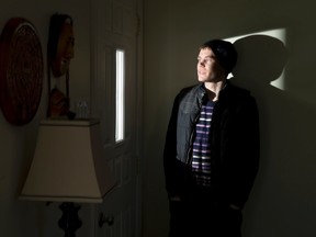 Jeremy Sippel, 23, was wrongly accused of attempting to abduct a little girl. Sippel's charges were dropped following a preliminary hearing, but the scars from a vicious jailhouse beating remain. Sippel is pictured here in his father's living room in London on Wednesday. CRAIG GLOVER The London Free Press / QMI AGENCY