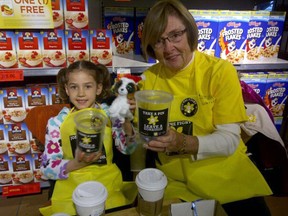 Kathy Crawford and granddaughter Gemma Lefebvre have made volunteering with the Canadian Cancer Society's Daffodil Campaign in April an annual family tradition. Volunteers will be at various locations across the country April 3-6.
Contributed Photo
