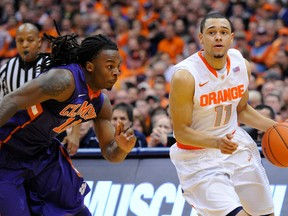 Syracuse Orange guard Tyler Ennis is projected to be a first-round pick into the NBA. (USA TODAY/photo)