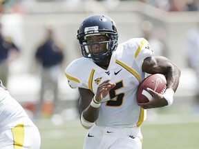 Newly signed Edmonton Eskimos quarterback Pat White is shown playing with West Virginia in 2007. QMI Agency file photo