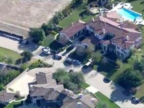 Justin Bieber's California home in Calabasas, California.

REUTERS/NBCLA.COM/Handout via Reuters
