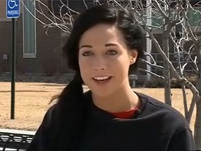 Valerie Dodds, aka Val Midwest. (KTEV video screenshot)