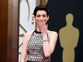 Anne Hathaway.

REUTERS/Lucas Jackson