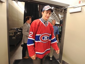 Montreal Canadiens third round pick Tim Bozon at the CONSOL Energy Center during the 2012 NHL Draft in Pittsburgh, Pennsylvania June 23, 2012. (Andre Forget/QMI AGENCY)