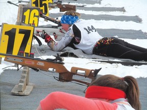 Brooklyn Francis finished second in the 3-km sprint at the Biathlon Manitoba Sprint at Falcon Lake on Saturday, March 22.