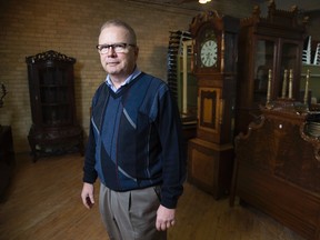 Grant Gardner is closing Gardner Galleries? location at 186 York St. in London after 43 years. (DEREK RUTTAN, The London Free Press)