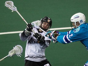 With a win over the Knighthawks Saturday and the Toronto Rock on Sunday, the Rush would clinch the West Division title. (David Bloom, Edmonton Sun)