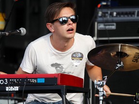 Keyboardist Peter Dreimanis, of July Talk, says he's a big fan of The Wire. (DARREN BROWN/QMI AGENCY FILE PHOTO)