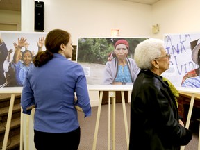 hotos by James Rodriguez, photojournalist, are on display at an Amnesty International Group 111 (Belleville) event Sunday, March 30, 2014. The exhibit is entitled 'Canadian Extractives as Development: Myth or Reality?' and highlights Guatemalan communities that have been negatively impacted by mining corporations.