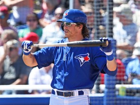 Blue Jays centre-fielder Colby Rasmus feels the team won’t have the target on its back this season that it had a year ago amidst the high expectations. (Veronica Henri, Toronto Sun)