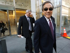 New York Islanders owner Charles Wang exits following the NHL board of governors meeting in New York December 5, 2012. (REUTERS/Brendan McDermid)