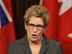 Premier Kathleen Wynne comments on PC leader Tim Hudak's remarks made earlier in the day on March 27. Dave Thomas/Toronto Sun