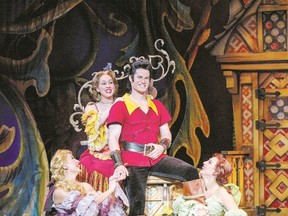 Tim Rogan plays Gaston in Beauty and the Beast on stage at Budweiser Gardens Wednesday, part of the Broadway in London series.
