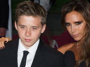 Victoria Beckham with son Brooklyn Beckham at the Glamour Women Of The Year Awards in June, 2013.(WENN.com)