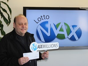 Winnipegger Michael Herda won a $1 million Maxmillions jackpot on Lotto Max on March 14, 2014. (HANDOUT PHOTO)
