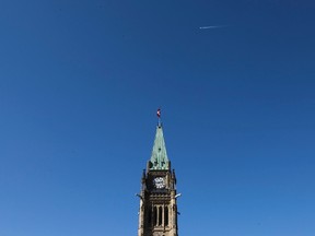 The Peace Tower is seen on Parliament Hill in Ottawa Wednesday March 23, 2011. (ANDRE FORGET/QMI AGENCY)