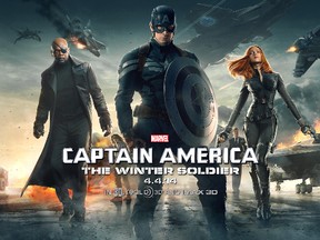 The movie Captain America: The Winter Soldier, based on the Marvel comic book, opened in theatres on Friday. (Marvel Studios)