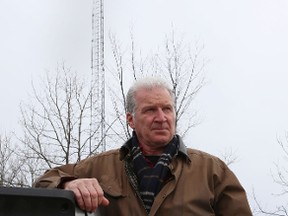 Stephen Nicholson said he received no notification about plans to build a second cell phone tower on the property across the road from his farm on Orser Road. The second tower was to be twice the height of the existing one. 
ELLIOT FERGUSON/KINGSTON WHIG-STANDARD/QMI AGENCY