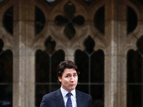 Liberal leader Justin Trudeau speaks during Question Period in the House of Commons on Parliament Hill in Ottawa April 1, 2014. 

REUTERS/Chris Wattie