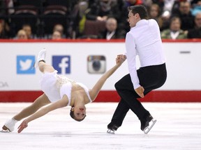 Canadian national pair Margaret Purdy and Michael Marinaro, the former world junior silver medalists, will headline the fundraiser for the London-Middlesex Competitive Skating Association (Getty Images file photo)