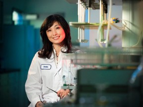 Dr. Jackie Shan in the Afinity laboratory (SUPPLIED)