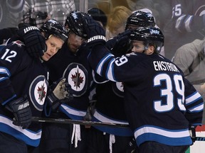 Despite a heroic effort, the Jets were eliminated from the playoff race by the Penguins. (MARIANN HELM/Getty Images/AFP)