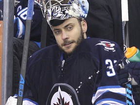 Some shaky goaltending from Ondrej Pavelec didn't help the Jets on Thursday night. (KEVIN KING/Winnipeg Sun)