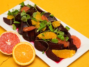 Roasted Beet Salad with Citrus Segments. (Mike Hensen/QMI AGENCY)