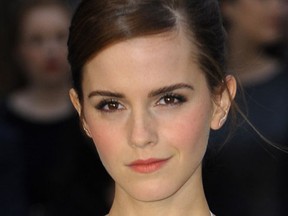 Emma Watson at the  U.K. premiere of Noah.(WENN)