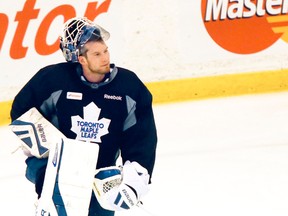 Maple Leafs goalie James Reimer. (Dave Thomas/Toronto Sun)