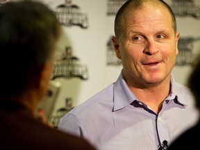 Edmonton Rush coach Derek Keenan speaks  at a press conference held at Rexall Place in Edmonton, Alta., on Friday, December 14, 2012.  Ian Kucerak/Edmonton Sun/QMI Agency