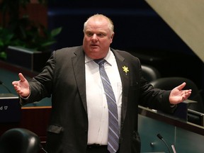 Toronto Mayor Rob Ford.
CRAIG ROBERTSON/TORONTO SUN