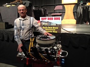 The early bird gets the worm, or in this case, a brand new BBQ that looks like a V8 motor. Mike Orkusz was the big winner in this year’s AMTA early-bird draw, sponsored by Fountain Tire. (SUPPLIED)