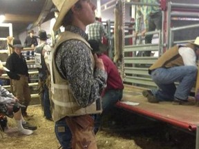 Facebook photo of 16-year-old Ben Steiger of Turner Valley who was killed in a freak accident on Saturday, April 5 at the Thorsby Haymaker Centre during a rodeo school. Supplied photo