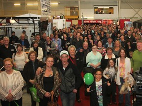 The Cataraqui Community Centre was packed with anxious ticket holders for the 26th annual Kinsmen Dream Home Lottery on Sunday. (Julia McKay/The Whig-Standard)
