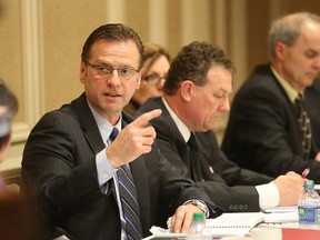 Gino Donato/The Sudbury Star          
In this file photo, George Gritziotis, chief prevention officer for Ontario and chair of the Mining Health, Safety and Prevention Review advisory group, makes a point.
