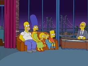 simpsons david letterman