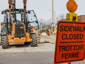 The Williamsville reconstruction project began on Monday and is expected to be completed by October. Princess Street between MacDonell and Bath will be under construction for the rest of the 2014 construction season. 
BRIANNE STE MARIE LACROIX/KINGSTONWHIG_STANDARD/QMIAGENCY