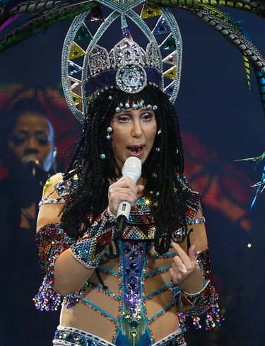 Cher in concert at the Air Canada Centre  in Toronto, Ont. on Monday April 7, 2014. Craig Robertson/Toronto Sun/QMI Agency