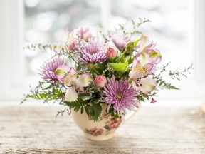 Fresh flowers can liven up even a drab living space.