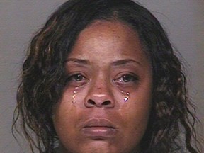 Shanesha Taylor is pictured in this undated handout booking photo from the Scottsdale Police Department obtained by Reuters April 7, 2014. REUTERS/Scottsdale Police Department/Handout via Reuters