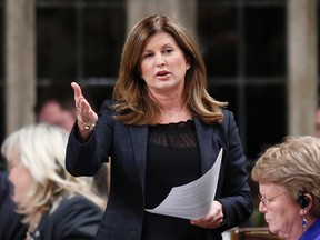 Health Minister Rona Ambrose speaks during Question Period in Ottawa March 31, 2014. REUTERS/Chris Wattie