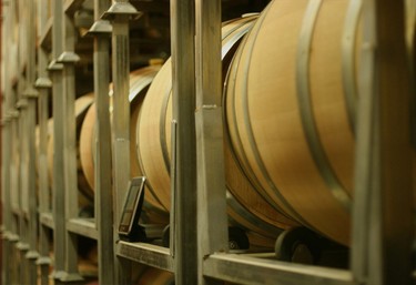 The barrel room at Cassini Cellars, a winery in Oliver, B.C. KERRI BREEN/QMI AGENCY
