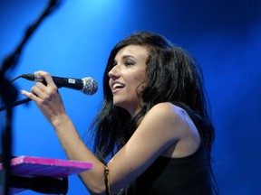 Lights, aka Valerie Anne Poxleitner, performs during Lilith Fair 2010 at the Molson Canadian Amphitheatre in Toronto, Canada. (Dominic Chan/ WENN.com)