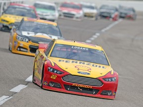 Joey Logano showed his maturity by hanging on to win the Duck Commander 500 on Monday. (AFP)
