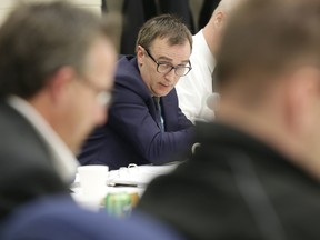 Mayor Neil Ellis is seen during capital and operating budget discussions at Quinte Sports and Wellness Centre Tuesday, April 8, 2014. - Emily Mountney/The Intelligencer/QMI Agency