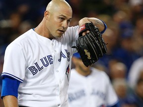 Toronto Blue Jays starting pitcher Dustin McGowan. (CRAIG ROBERTSON/Toronto Sun)