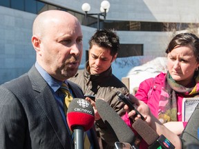 Gupreet Ronald defence lawyer Bruce Engel speaks with the media outside of the Ottawa Courthouse after his client was charged with the  murder of Jagtar Gill of Barrhaven. April 9, 2014. Errol McGihon/Ottawa Sun/QMI Agency