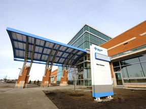 Exterior of the new Strathcona Community Hospital. The hospital, located in Sherwood Park, will open to patients on May 21, 2014. Photo Supplied/Alberta Health
