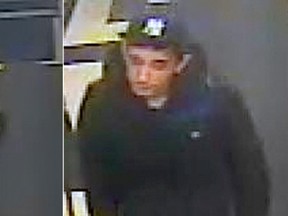 Ottawa cops are seeking these two males after a woman was assaulted and robbed at a bus stop near Slater and Elgin on Wednesday night, April 9, 2014. (Submitted images)